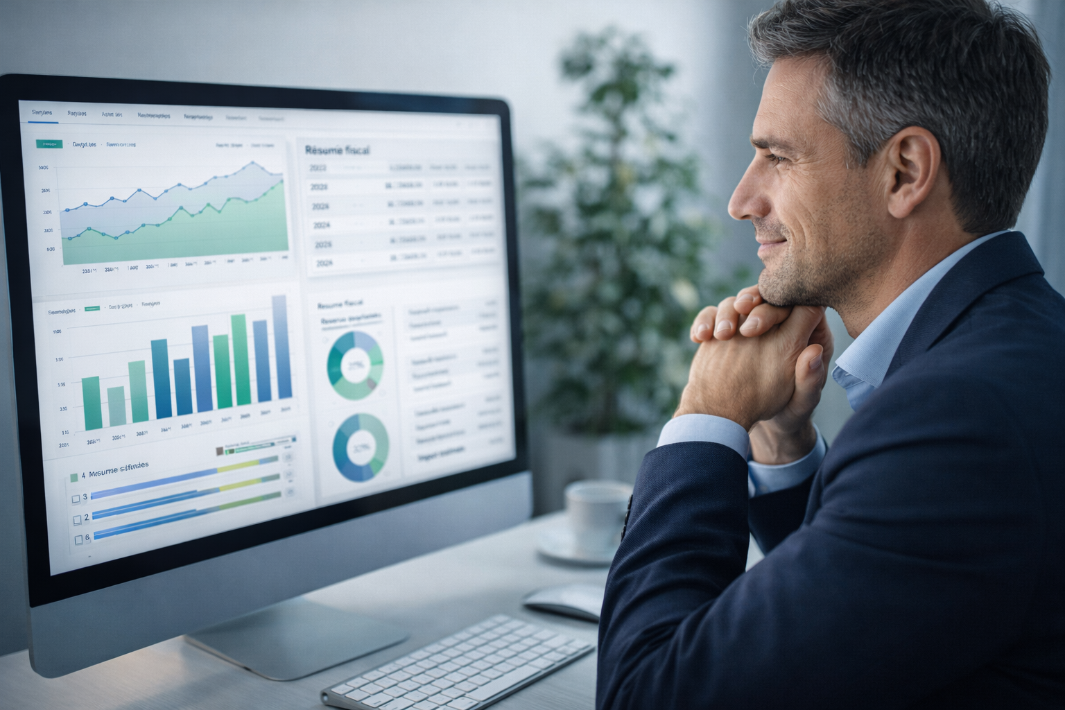 Guide complet des frais réels 2026 — Tout ce qu'un salarié peut déduire Expert analysant un tableau de bord fiscal — guide complet frais réels salarié 2026